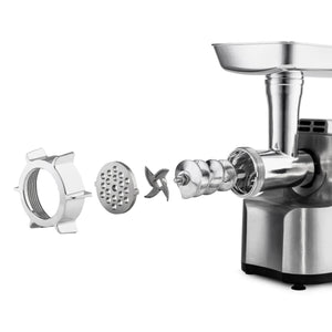 Luvele Ultimate elektrischer Fleischwolf | Wurstmaschine | 1800 W (700 W normative Leistung)