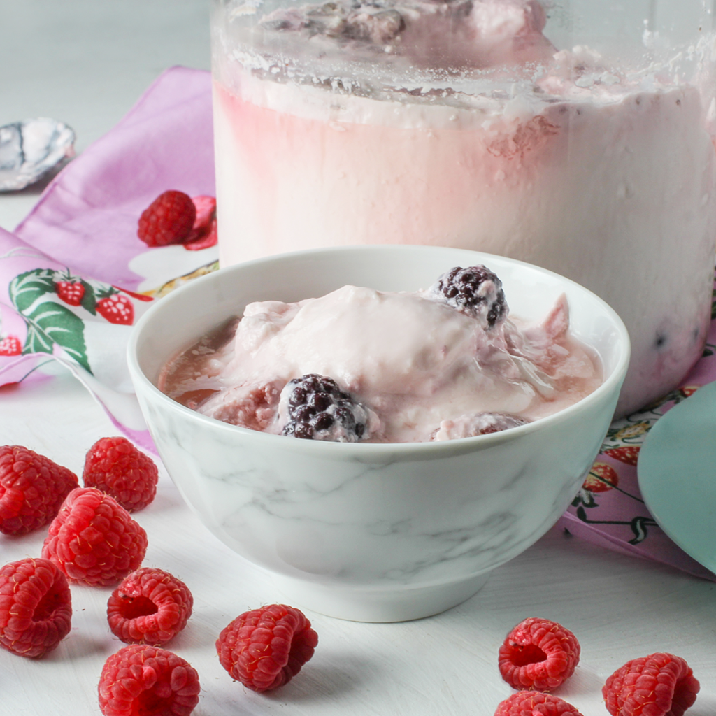 Homemade yoghurt recipe with mixed berries