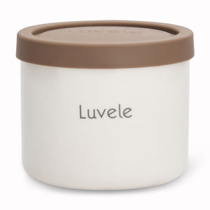 Luvele 4 x 400 ml Joghurtbehälter aus Keramik | Kompatibel mit dem Pure Joghurtbereiter