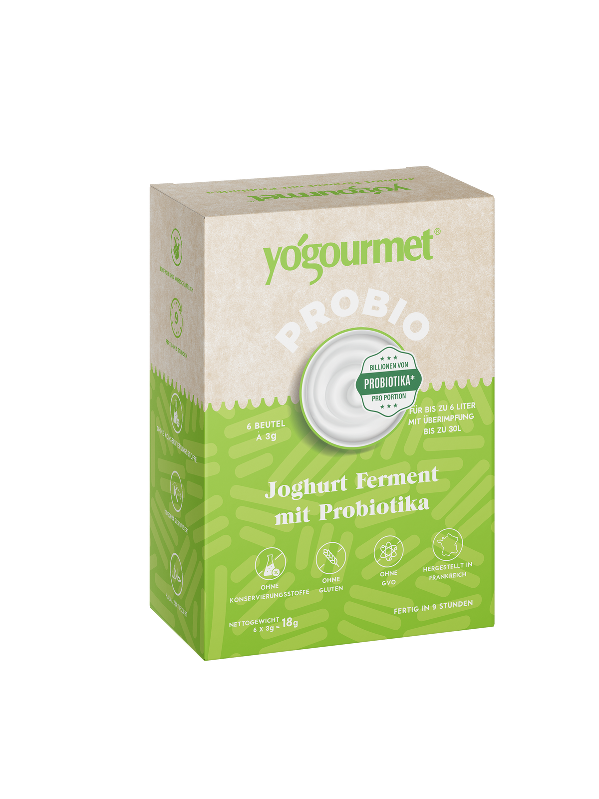 Yogourmet „Immunbooster“ Probiotischer Joghurt-Starter | Dreierpack | 18 x 3 g Beutel